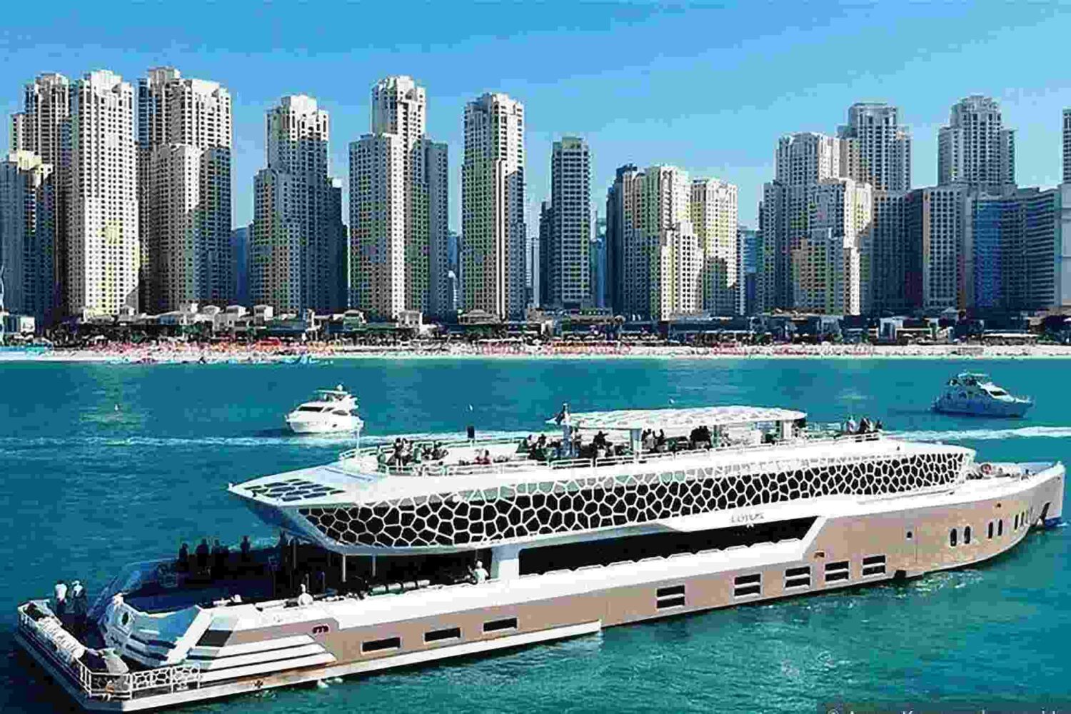 Luxury Mega yacht with Dinner